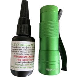 12 led uv lamp met 20 gram glaslijm